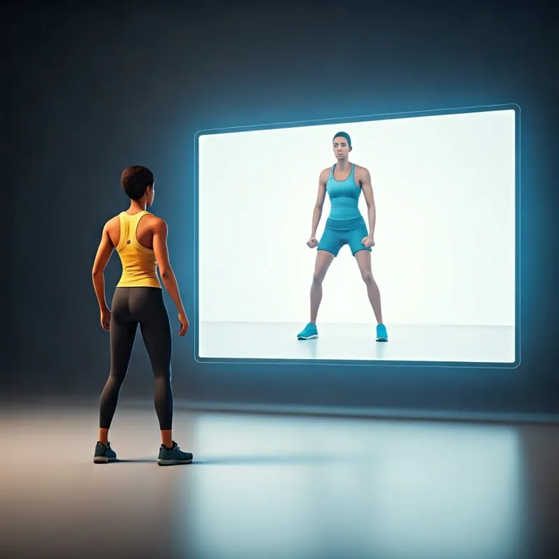 una persona se siente inspirada viendo a otra hacer ejercicio
